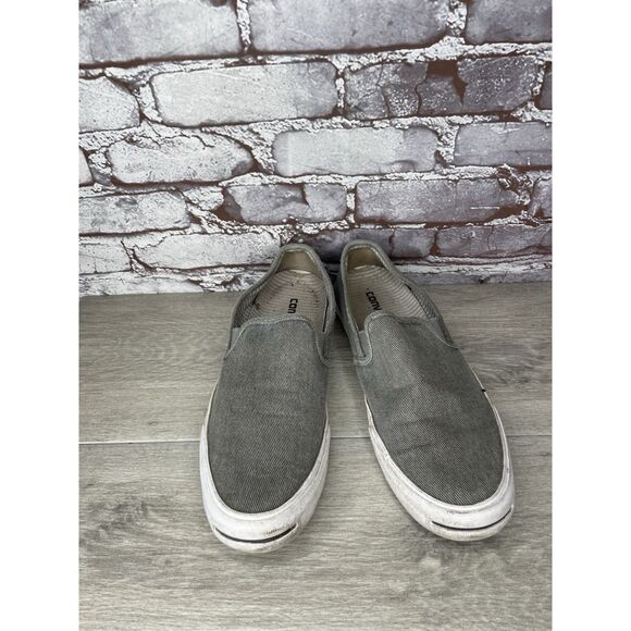 Converse Jack Purcell Gray Canvas Casual Slip On Shoes Men’s Sz 10.5M US/44.5EU - Picture 12 of 16